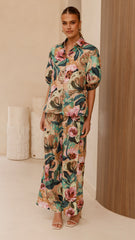 Becca Wide Leg Pants - Mocha Rose