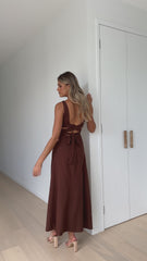 Kimberley Maxi Dress - Chocolate