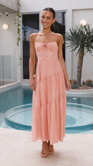 Cove Maxi Dress - Apricot