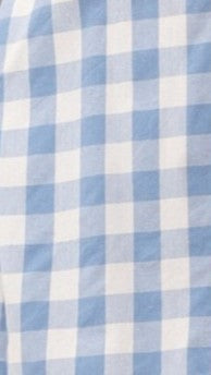 Mahalie Shorts - Sky Blue Check