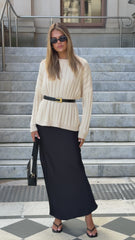 Mila Maxi Skirt - Black
