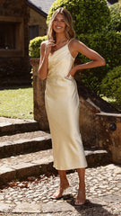 Josephina Midi Dress - Yellow
