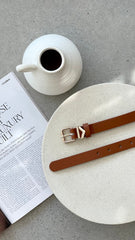 Fleur Belt - Brown