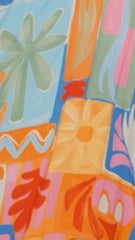 Paxton One Shoulder Maxi Dress - Tropical Abstract