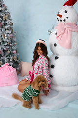 Santa's Helper Pyjama Set Pink