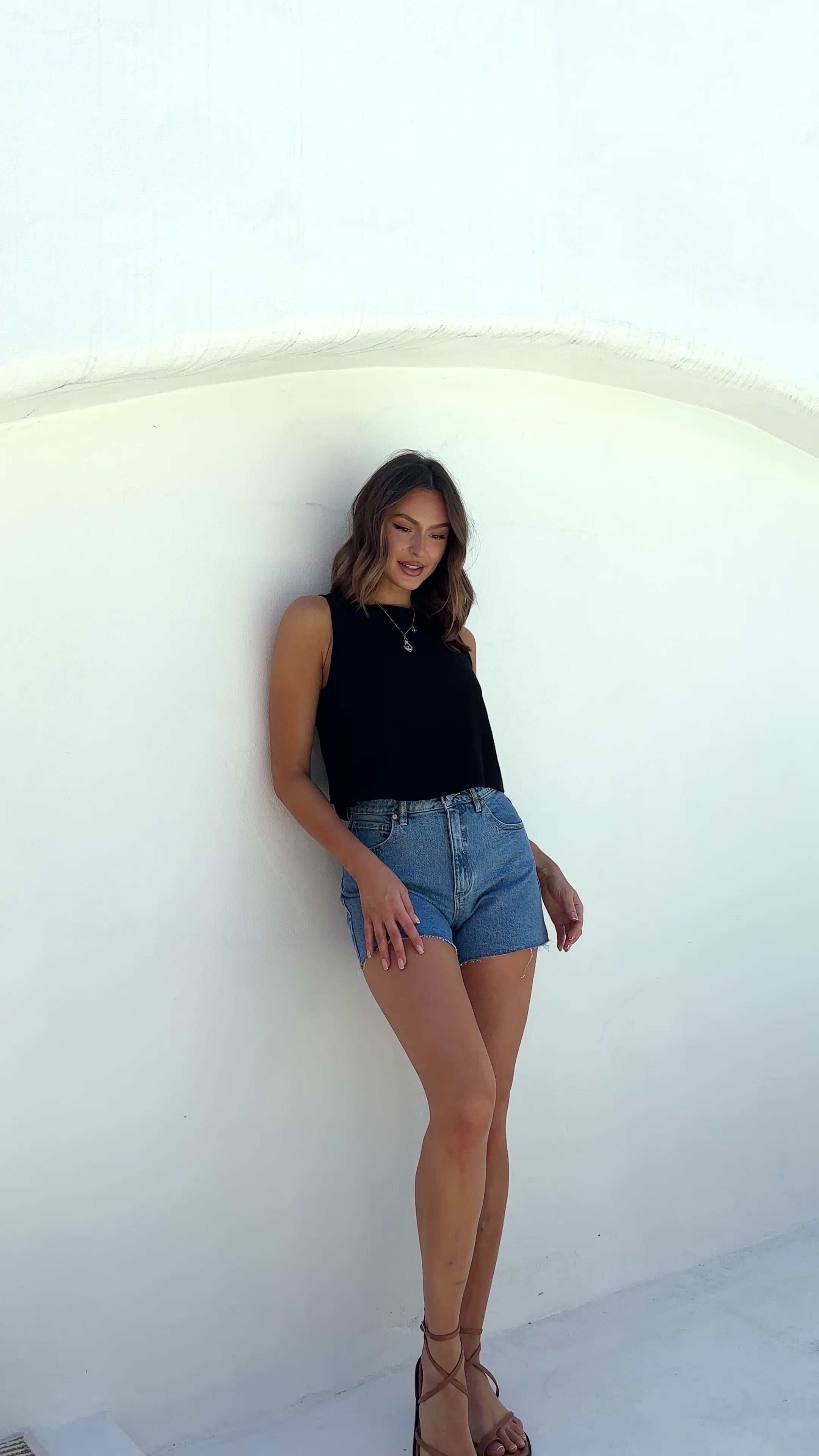 Persephone Crop Top - Black