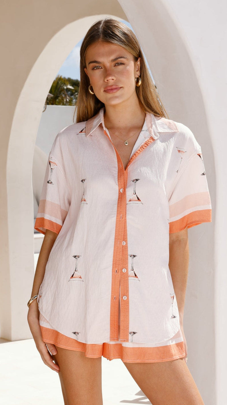 Kamella Shorts - Peach Martini