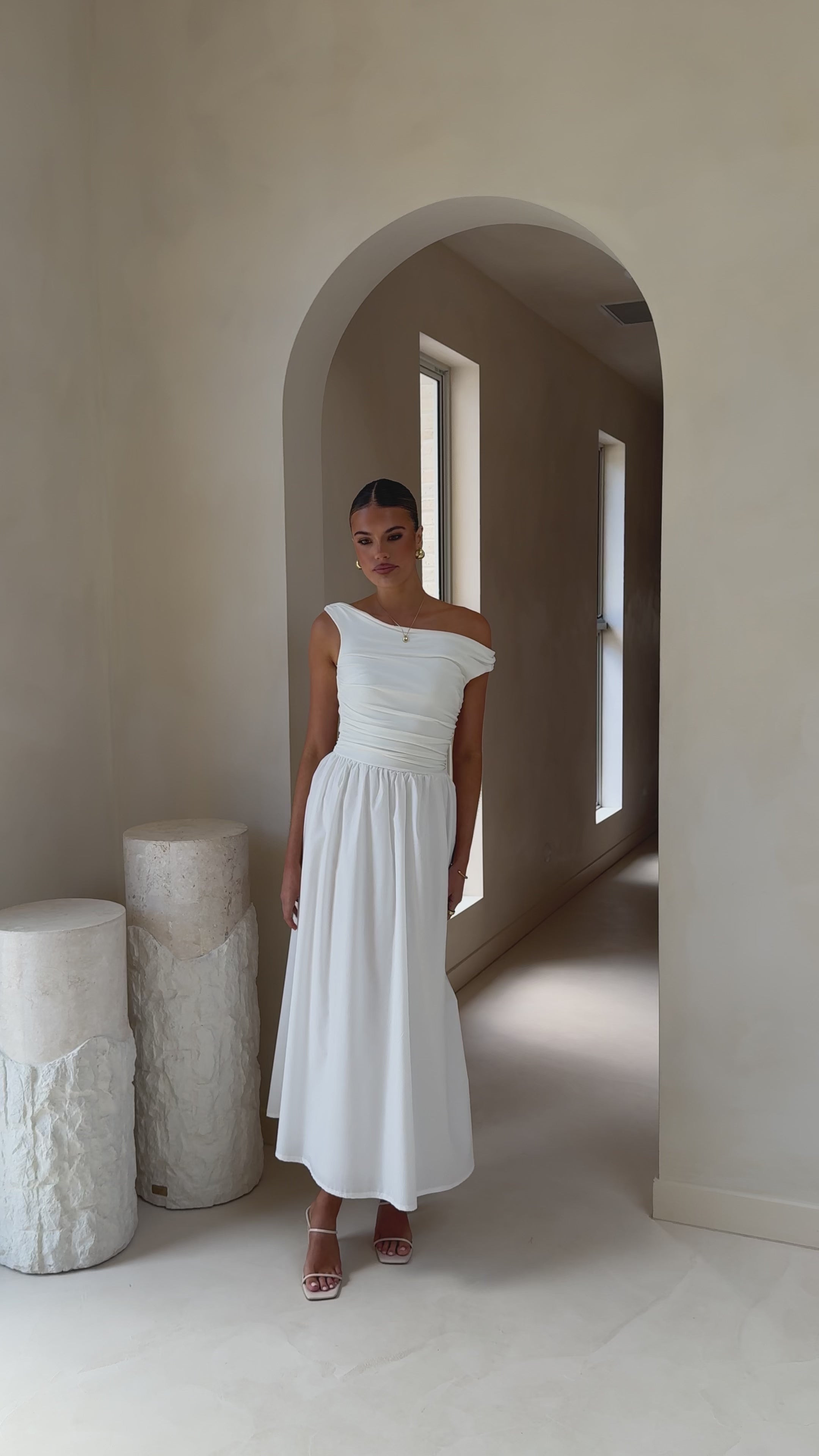 Immy Midi Dress - White