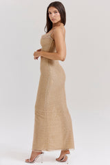 Seapearl Embellished Maxi Dress