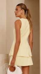 Rylie Mini Skirt - Lemon