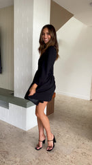 Charlotte Mini Dress - Black