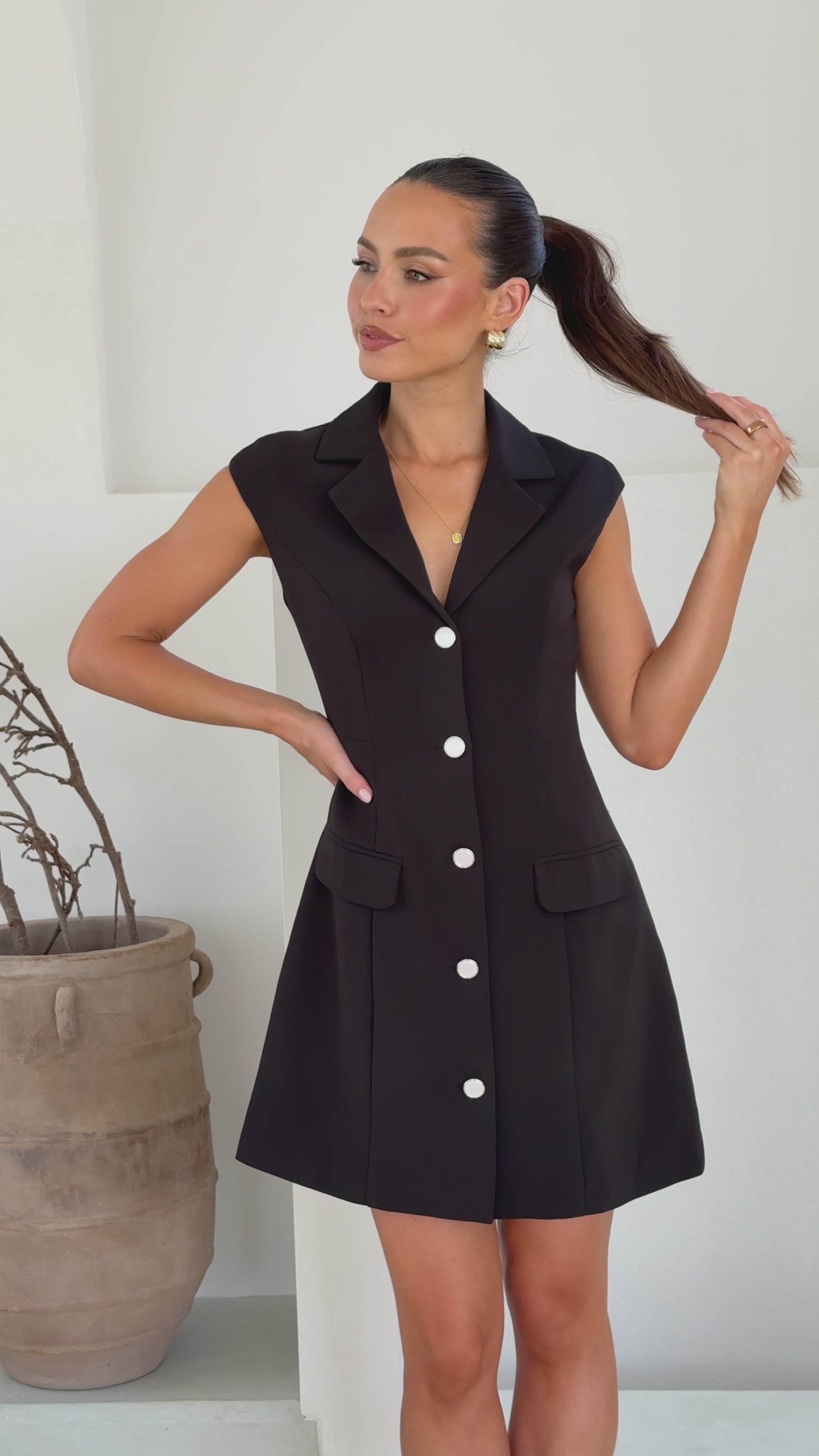 Noa Mini Dress - Black