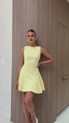 Yesim Mini Dress - Yellow