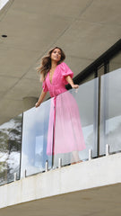 Erin Midi Dress - Pink