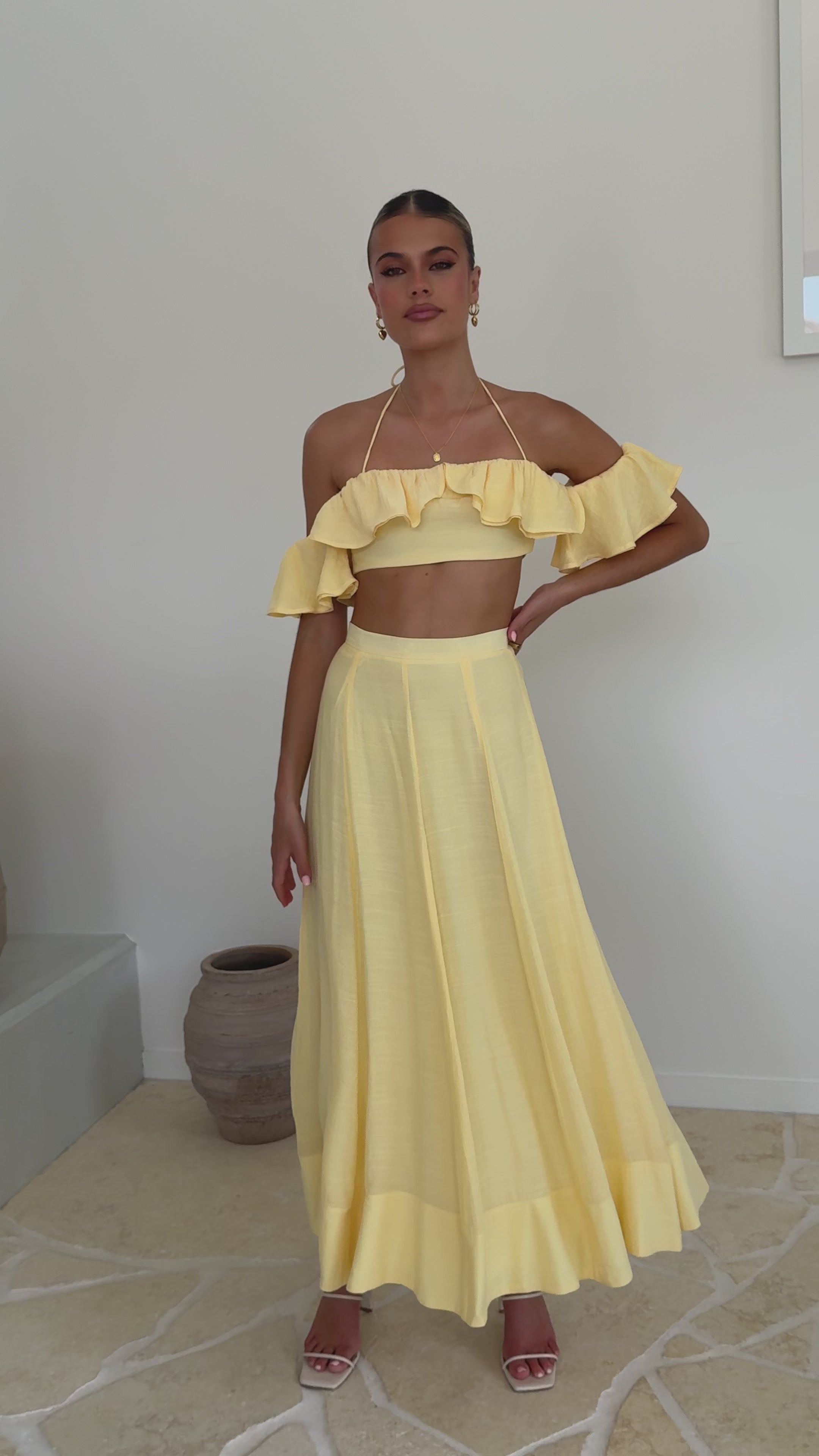 Trista Top - Yellow