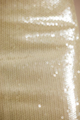 Rhea-Sheer Sequin Keyhole Cut Out Halter Neck Crop Top in Pistachio