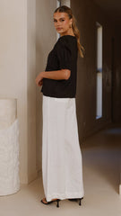 Kai Short Sleeve Top - Black