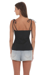 Flare Top in Black