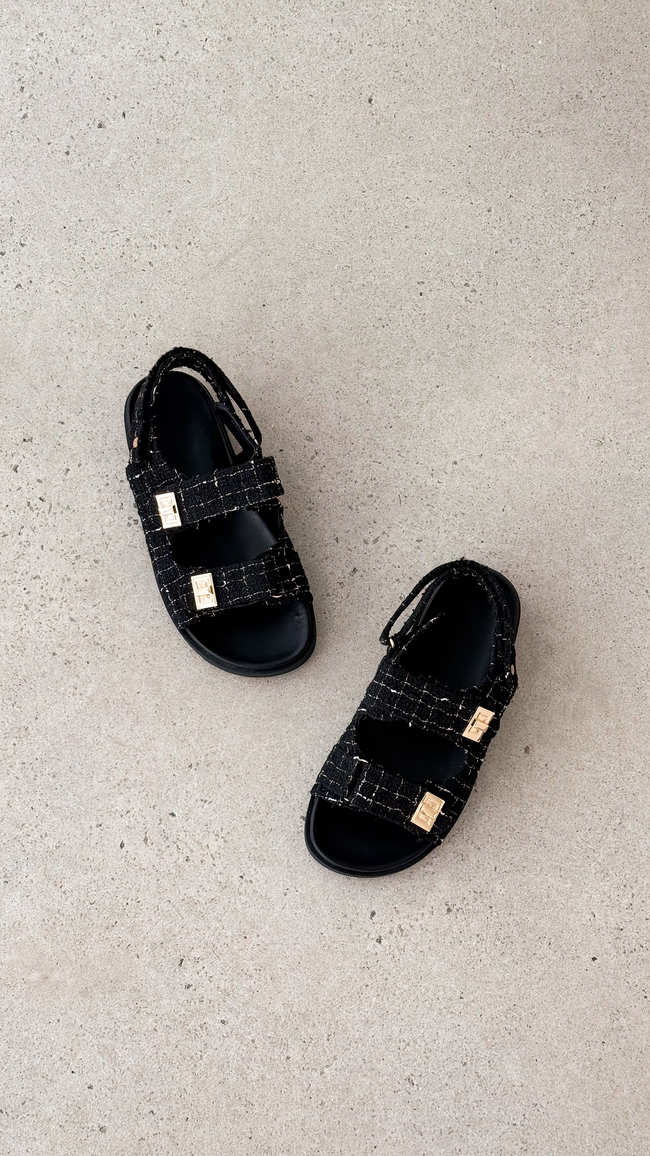 Lillian Flats - Black Boucle