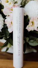 Biodegradable Confetti Cannon – Pink & White Hearts