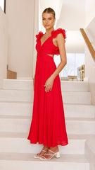Galilhai Maxi Dress - Red