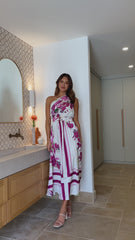 Hadas Maxi Dress - Pink / White Floral