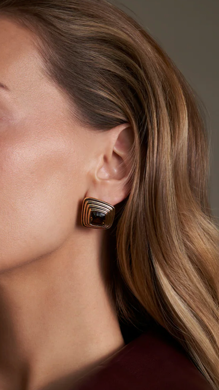 Bronnie Earrings - Gold / Black
