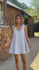 Vika Mini Dress - Blue