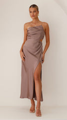 Nyla Maxi Dress - Mushroom