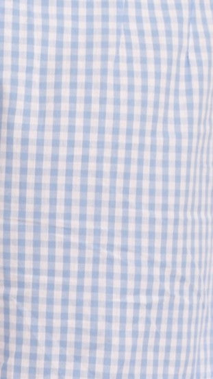 Belle Tie Front Shirt - Blue Check