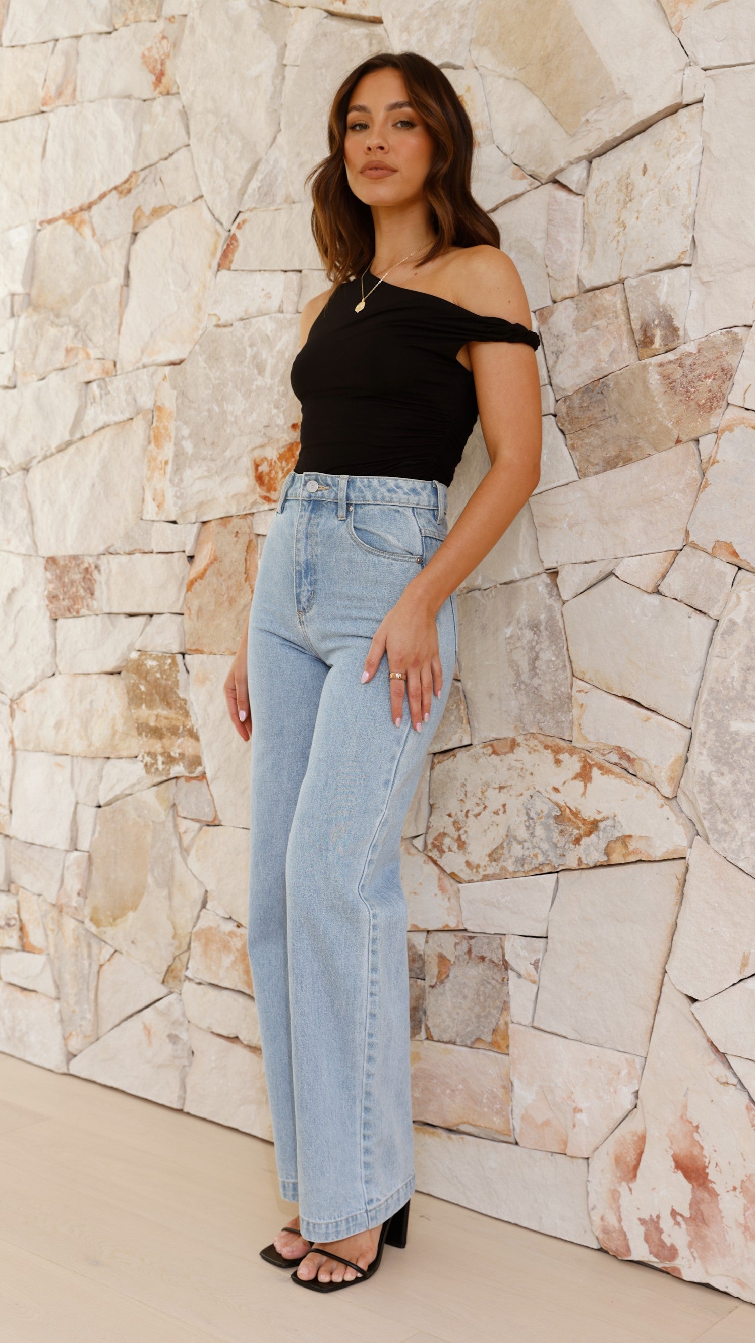 Jaegar Off Shoulder Bodysuit - Black