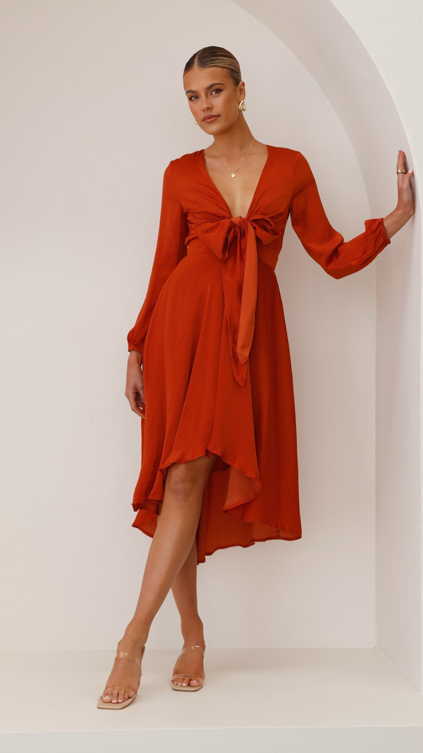Starry Nights Dress - Rust