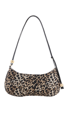 Rosabelle Shoulder Bag - Leopard Satin