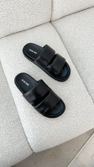 Alias Mae Dawn Slide - Black Leather