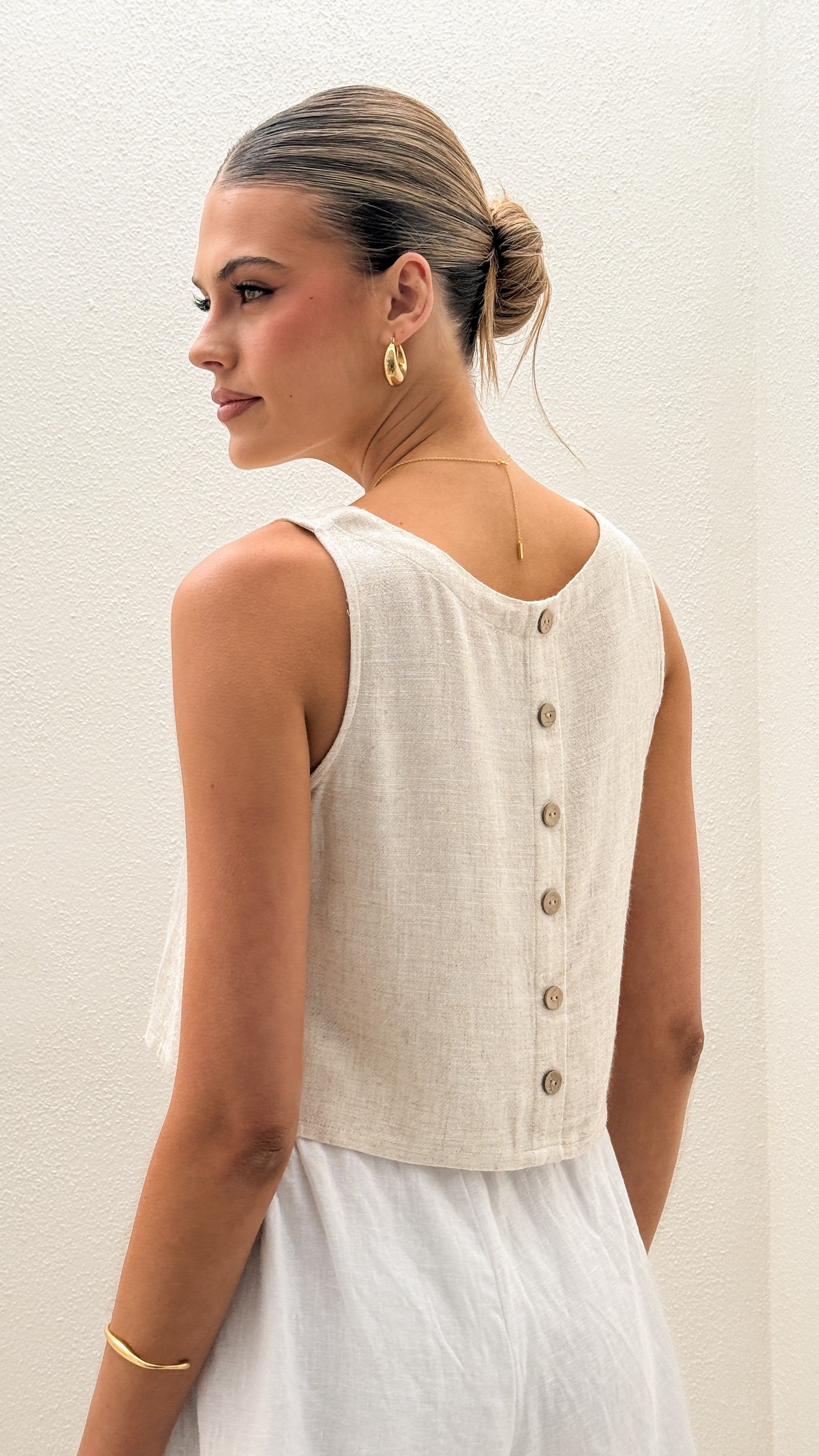 Persephone Crop Top - Natural