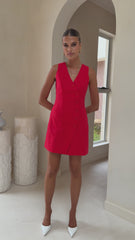 Basia Mini Dress - Red