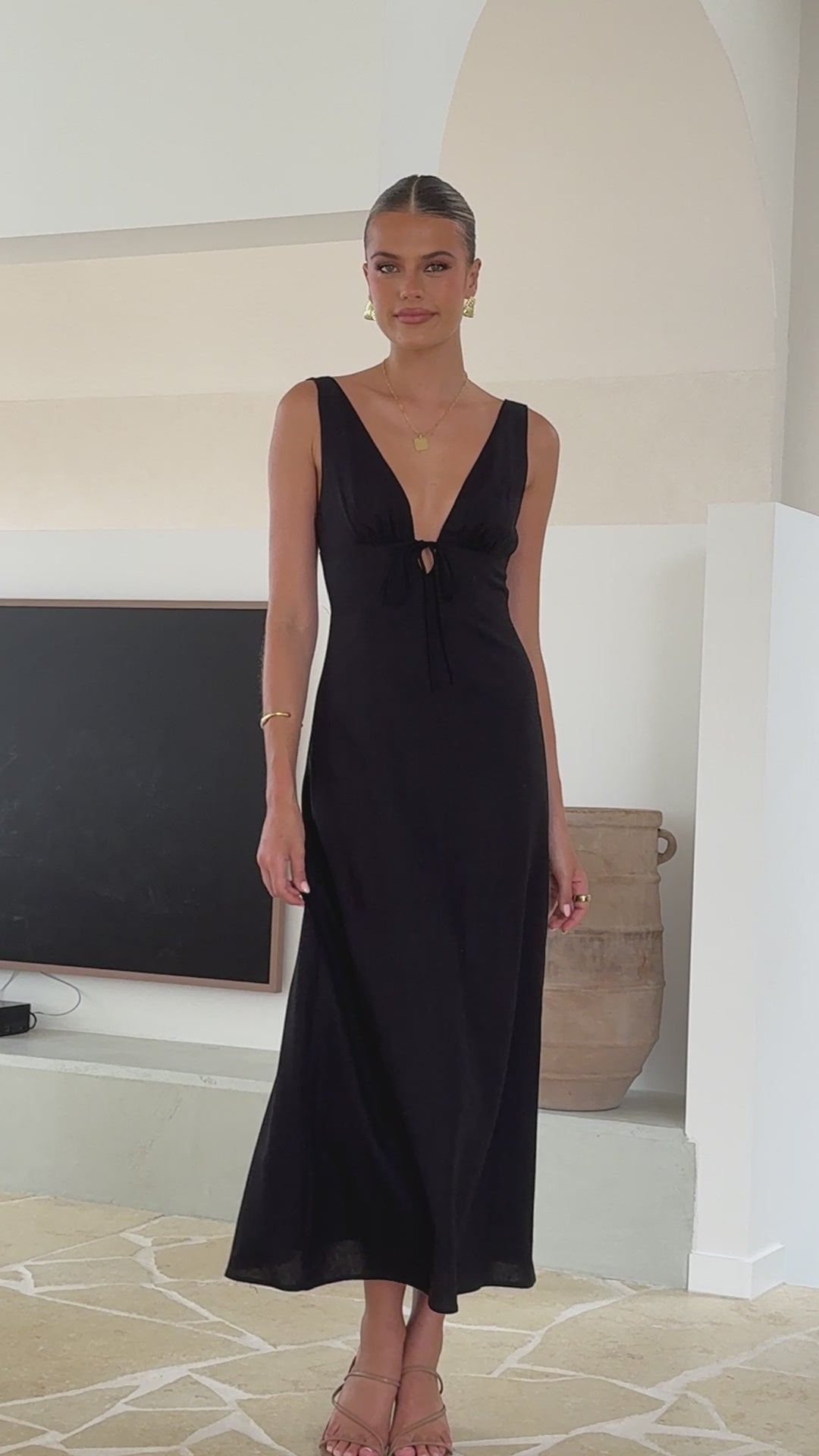Kataryna Maxi Dress - Black