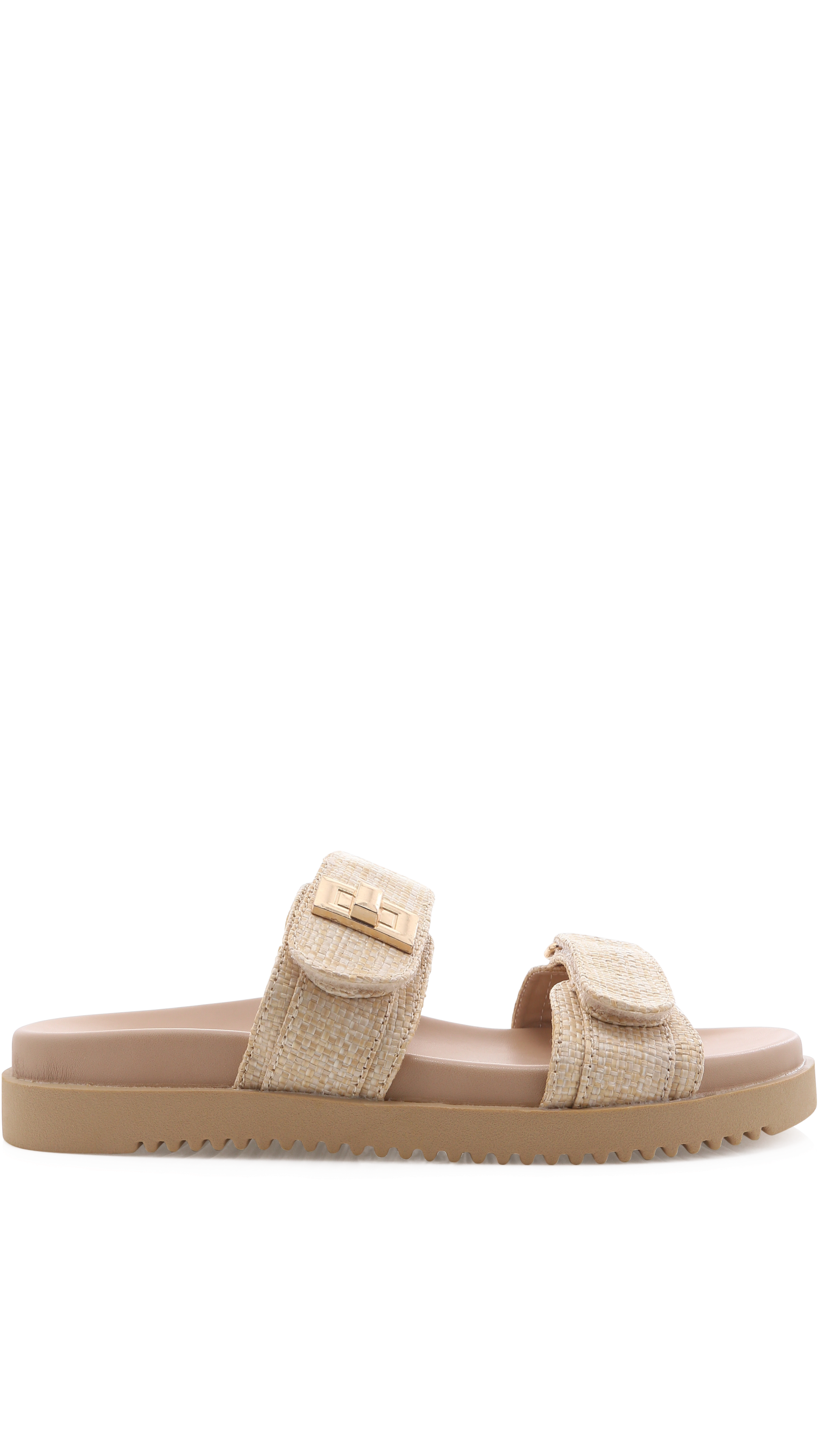 Amylee Slide - Natural Raffia