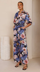 Becca Wide Leg Pants - Azure Donatella