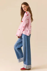 Amara Heart Sweater