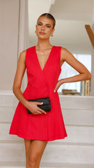 Hani Mini Dress - Red