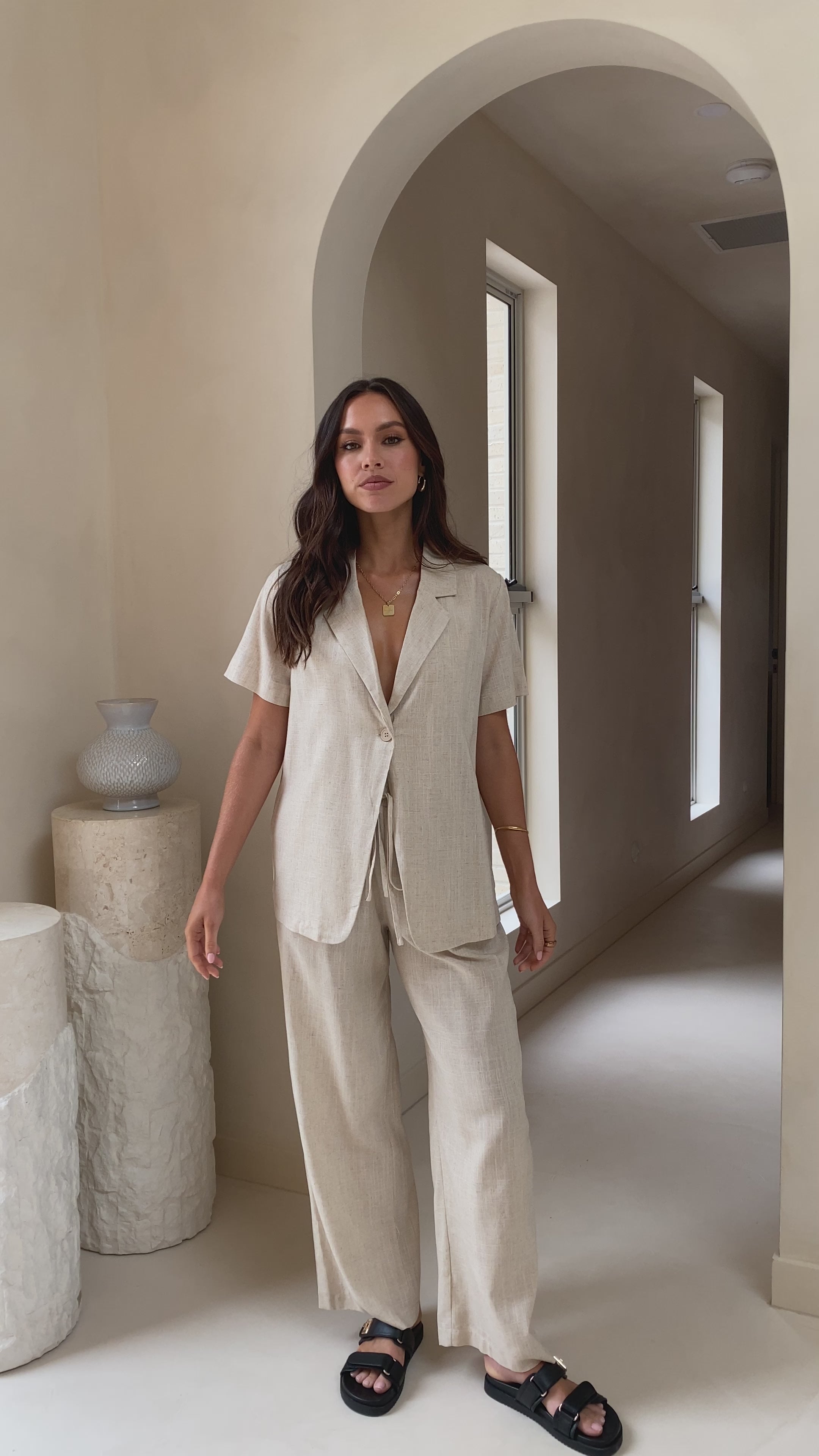 Adelais Pants - Beige