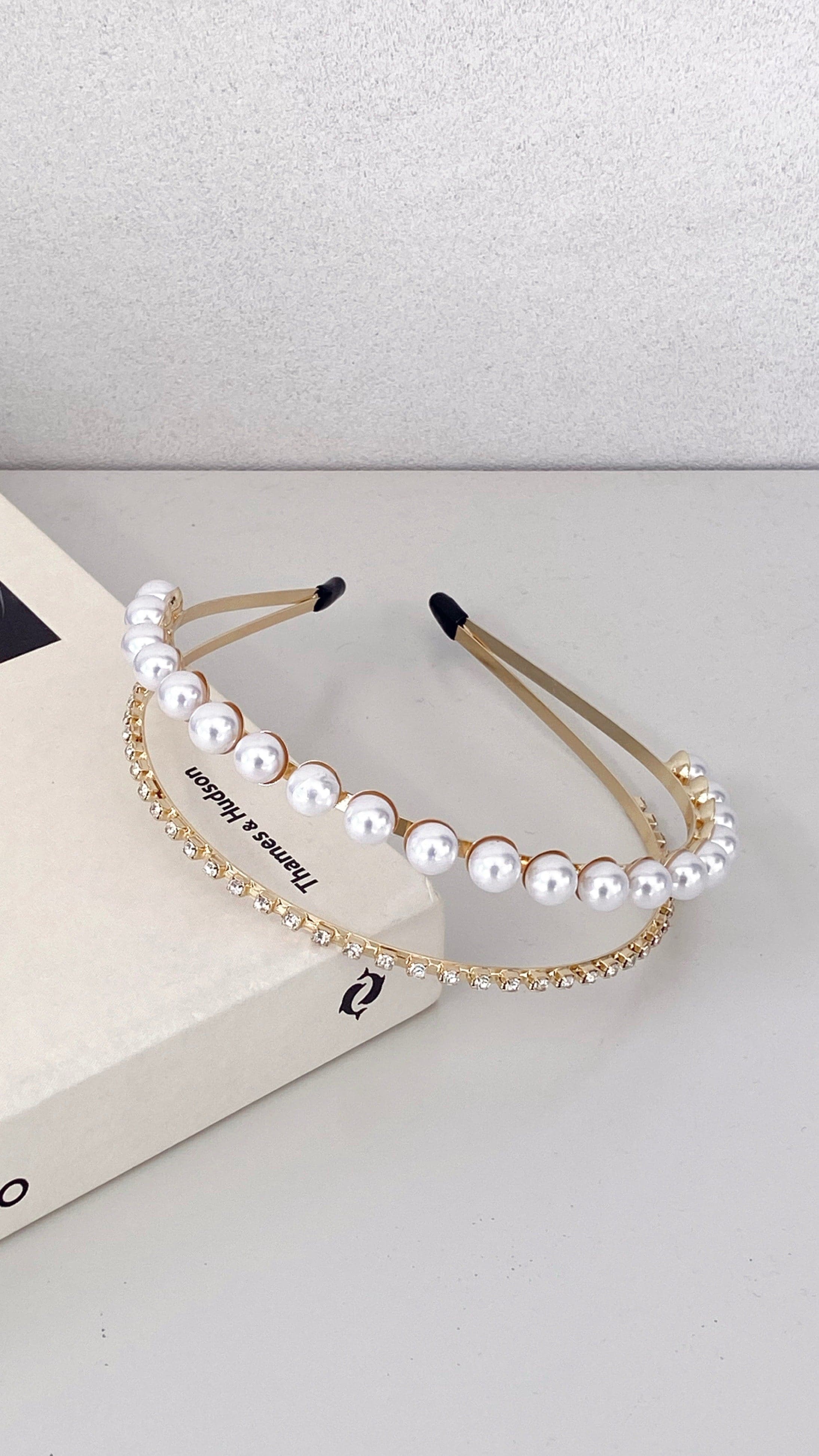 Sinclair Headpiece - Gold/Pearl