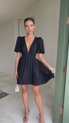 Erin Mini Dress - Black