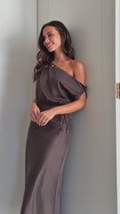 Prudence Maxi Dress - Brown