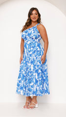 Jayma Maxi Dress - Blue Floral