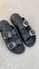 Sol Sana San Jose Footbed - Black / Silver