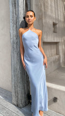 Chiara Maxi Dress - Steel Blue