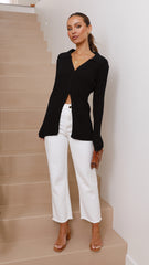 Darcy Knit Top - Black