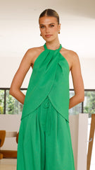 Melinda Halter Top - Green